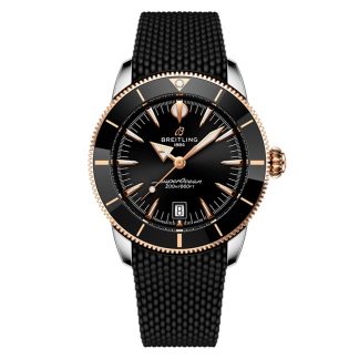 Breitling Superocean Heritage B31 Automatic 42mm Orologio da uomo in gomma nera UB3111241B1S1