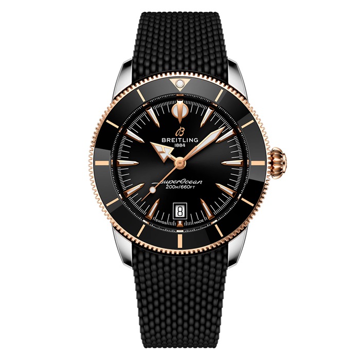 Breitling Superocean Heritage B31 Automatic 42mm Orologio da uomo in gomma nera UB3111241B1S1