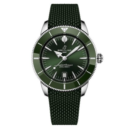 Breitling Superocean Heritage B31 Automatic 44mm Orologio da uomo in gomma verde AB3112361L1S1
