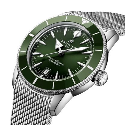 Breitling Superocean Heritage B31 Automatico 42mm Orologio Uomo Verde AB3111361L1A1 - immagine 3