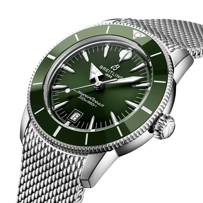 Breitling Superocean Heritage B31 Automatico 42mm Orologio Uomo Verde AB3111361L1A1 - immagine 3