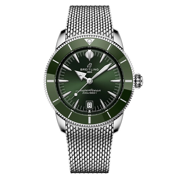 Breitling Superocean Heritage B31 Automatico 42mm Orologio Uomo Verde AB3111361L1A1