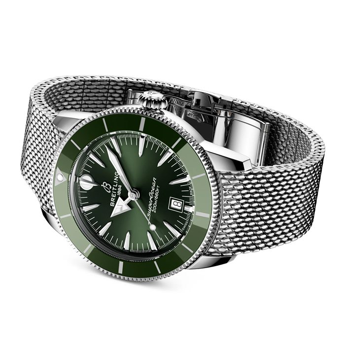 Breitling Superocean Heritage B31 Automatico 44mm Orologio Uomo Verde AB3112361L1A1 - immagine 4