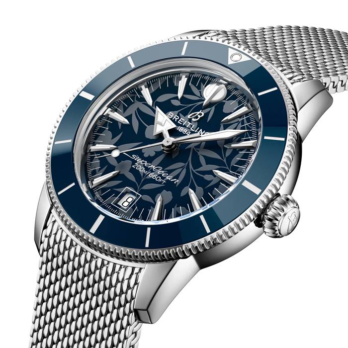 Breitling Superocean Heritage B31 Automatico Kelly Slater Edizione Limitata 40mm Orologio Uomo Blu AB31101A1C1A1 - immagine 3