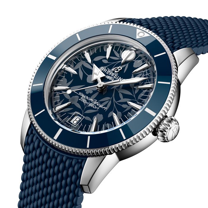Breitling Superocean Heritage B31 Automatico Kelly Slater Edizione Limitata 40mm Orologio Uomo Gomma Blu AB31101A1C1S1 - immagine 3