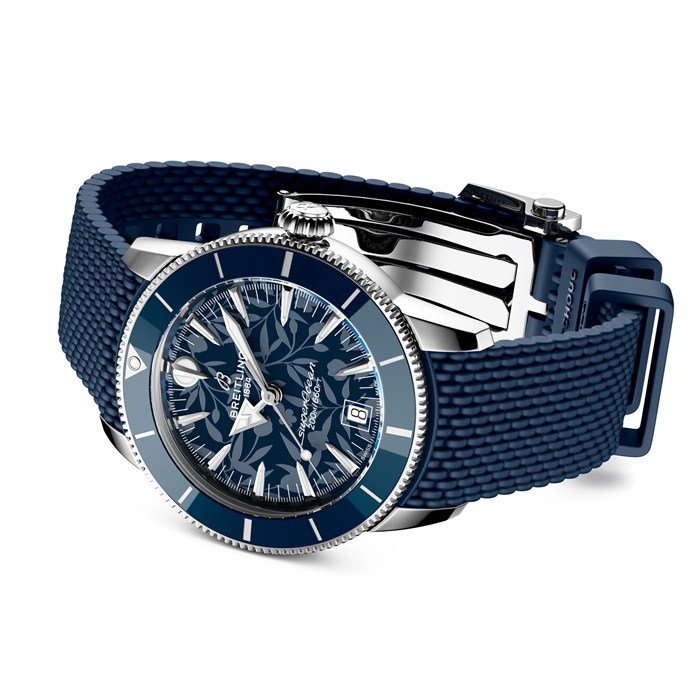 Breitling Superocean Heritage B31 Automatico Kelly Slater Edizione Limitata 40mm Orologio Uomo Gomma Blu AB31101A1C1S1 - immagine 4