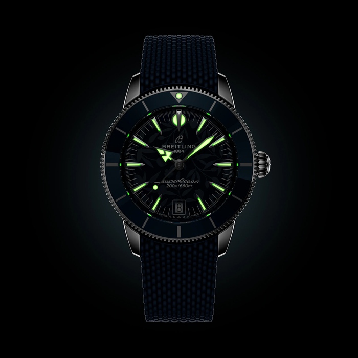 Breitling Superocean Heritage B31 Automatico Kelly Slater Edizione Limitata 40mm Orologio Uomo Gomma Blu AB31101A1C1S1 - immagine 5