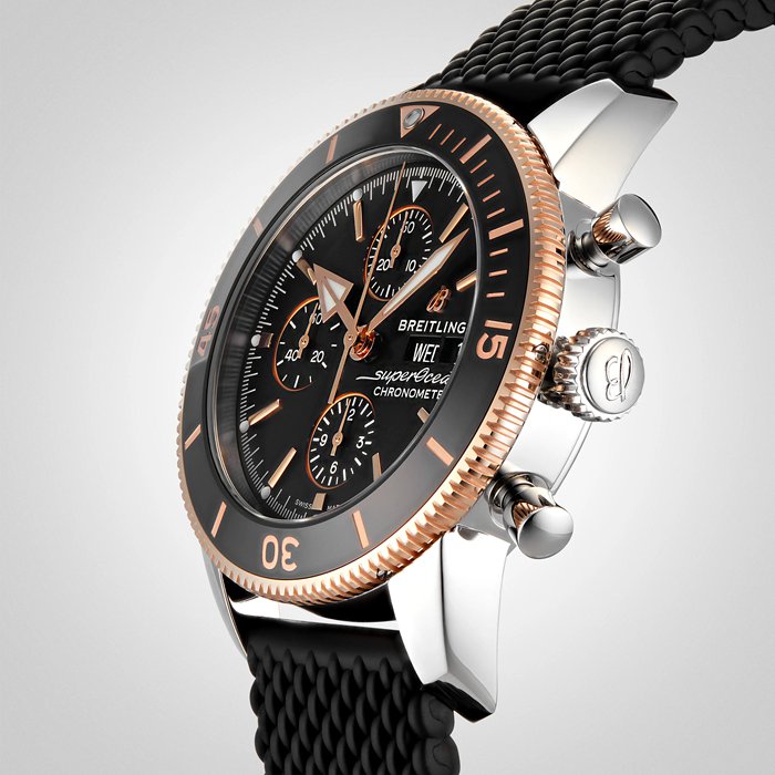 Breitling Superocean Heritage Chronograph 44 Orologio con cinturino in gomma U13313121B1S1 - immagine 5
