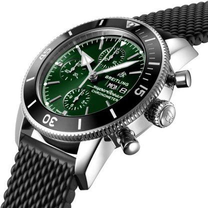 Breitling Superocean Heritage Chronograph 44 Orologio con cinturino in gomma in acciaio inossidabile A13313121L1S1 - immagine 2