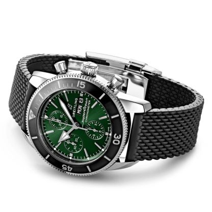Breitling Superocean Heritage Chronograph 44 Orologio con cinturino in gomma in acciaio inossidabile A13313121L1S1 - immagine 3