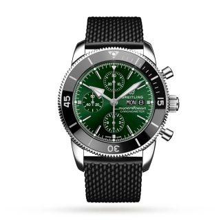 Breitling Superocean Heritage Chronograph 44 Orologio con cinturino in gomma in acciaio inossidabile A13313121L1S1