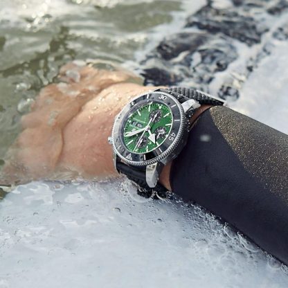 Breitling Superocean Heritage Chronograph 44 Orologio con cinturino in gomma in acciaio inossidabile A13313121L1S1 - immagine 5