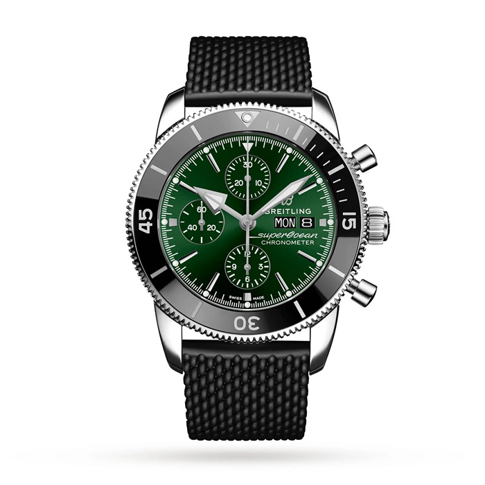 Breitling Superocean Heritage Chronograph 44 Orologio con cinturino in gomma in acciaio inossidabile A13313121L1S1