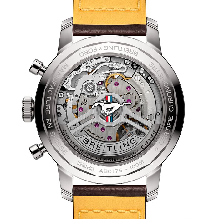 Breitling Top Time B01 Classic Cars Ford Mustang 41mm Uomo Orologio AB01762A1L1X1 - immagine 2
