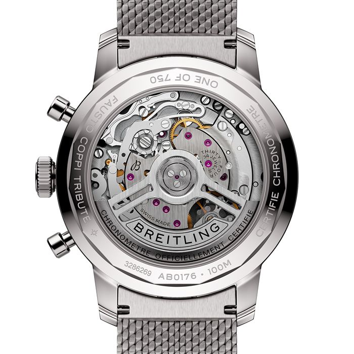 Breitling Top Time B01 Fausto Coppi 41mm Orologio da uomo in acciaio AB01768A1A1A1 - immagine 2