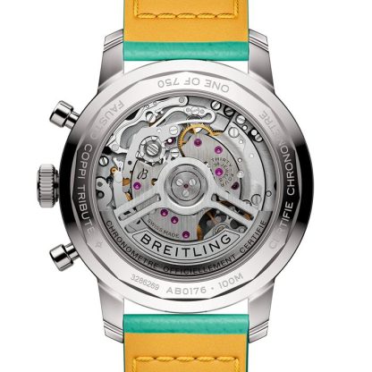 Breitling Top Time B01 Fausto Coppi 41mm Orologio da uomo in pelle AB01768A1A1X1 - immagine 2