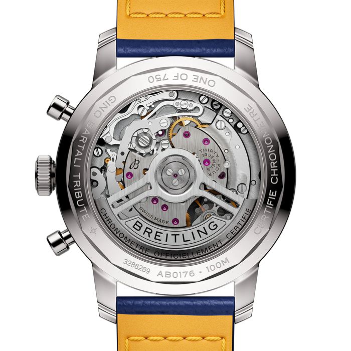 Breitling Top Time B01 Gino Bartali 41mm Orologio da uomo in pelle AB01767A1C1X1 - immagine 2