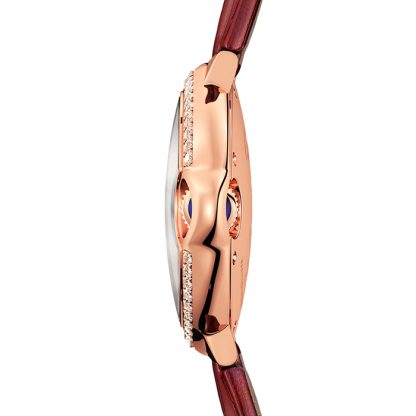 Cartier Ballon Bleu De Orologio 33mm Oro Rosa Diamanti Pelle WJBB0033 - immagine 4