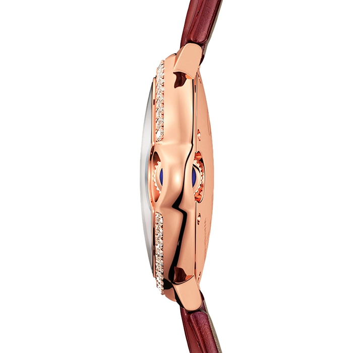 Cartier Ballon Bleu De Orologio 33mm Oro Rosa Diamanti Pelle WJBB0033 - immagine 4