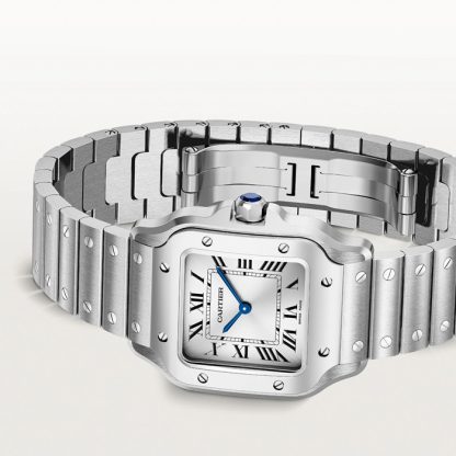 Cartier Santos De Cartier Modello Piccolo Quarzo Acciaio WSSA0082 - immagine 4