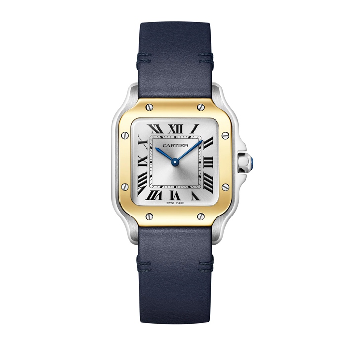 Cartier Santos De Cartier Modello Piccolo Quarzo Oro Giallo Acciaio W2SA0033 - immagine 2