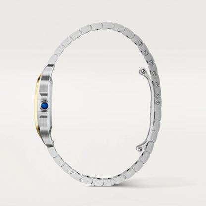 Cartier Santos De Cartier Modello Piccolo Quarzo Oro Giallo Acciaio W2SA0033 - immagine 3