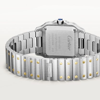 Cartier Santos De Cartier Modello Piccolo Quarzo Oro Giallo Acciaio W2SA0033 - immagine 4
