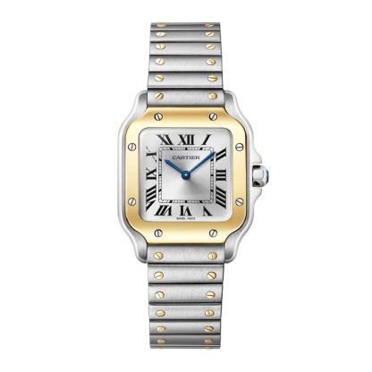 Cartier Santos De Cartier Modello Piccolo Quarzo Oro Giallo Acciaio W2SA0033