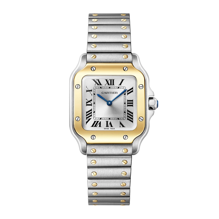 Cartier Santos De Cartier Modello Piccolo Quarzo Oro Giallo Acciaio W2SA0033