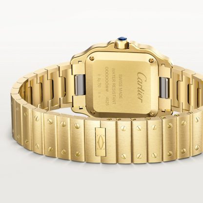 Cartier Santos De Cartier Modello Piccolo Quarzo Oro Giallo WGSA0107 - immagine 4