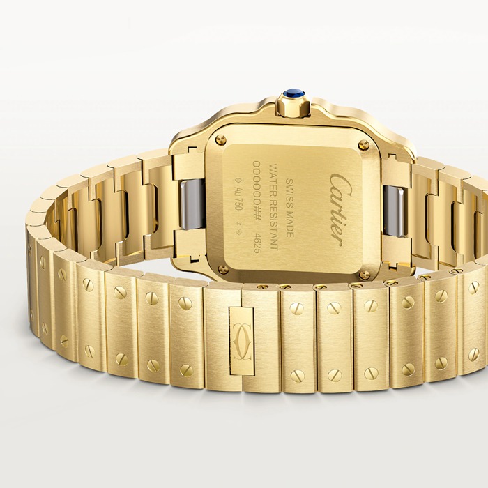 Cartier Santos De Cartier Modello Piccolo Quarzo Oro Giallo WGSA0107 - immagine 4