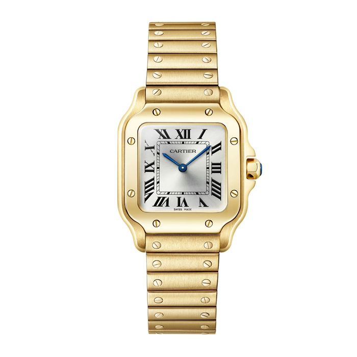 Cartier Santos De Cartier Modello Piccolo Quarzo Oro Giallo WGSA0107