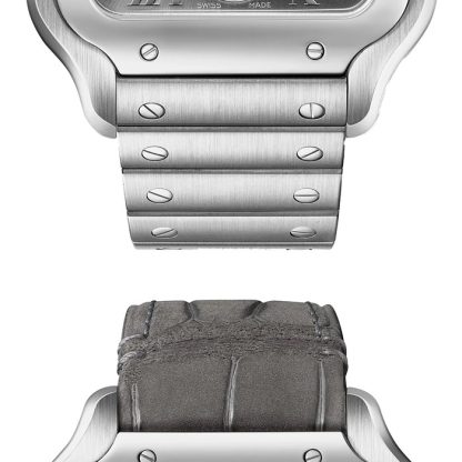 Cartier Santos De Cartier Orologio Grande Modello Movimento meccanico con carica automatica in acciaio WSSA0076 - immagine 3