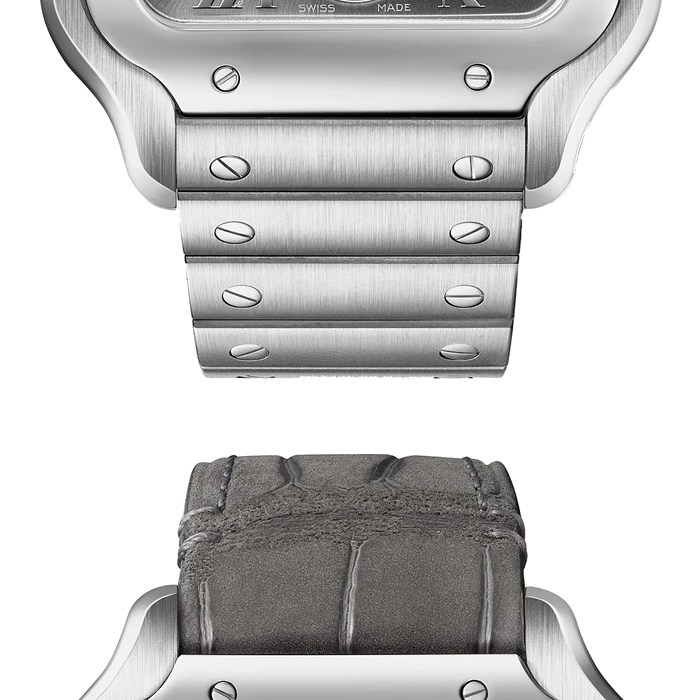 Cartier Santos De Cartier Orologio Grande Modello Movimento meccanico con carica automatica in acciaio WSSA0076 - immagine 3