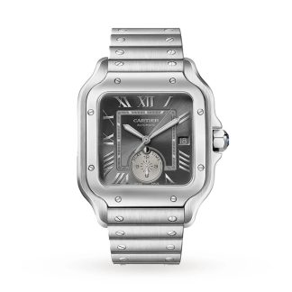 Cartier Santos De Cartier Orologio Grande Modello Movimento meccanico con carica automatica in acciaio WSSA0076