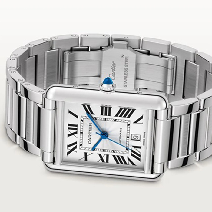 Cartier Tank Must Modello Extra-Large Movimento Automatico Acciaio 41mm X 31mm WSTA0053 - immagine 4