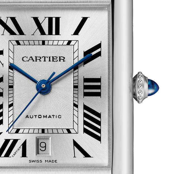 Cartier Tank Must Modello Extra-Large Movimento automatico Acciaio Pelle WSTA0040 - immagine 2