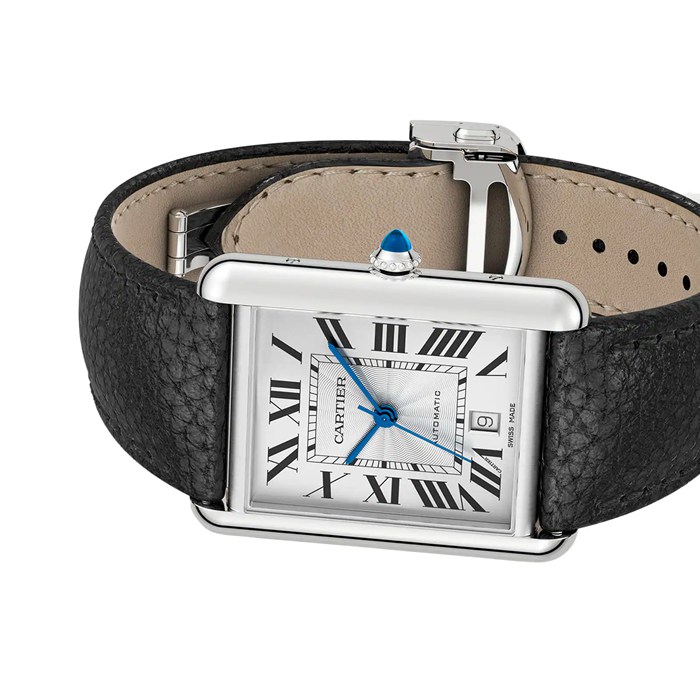 Cartier Tank Must Modello Extra-Large Movimento automatico Acciaio Pelle WSTA0040 - immagine 3