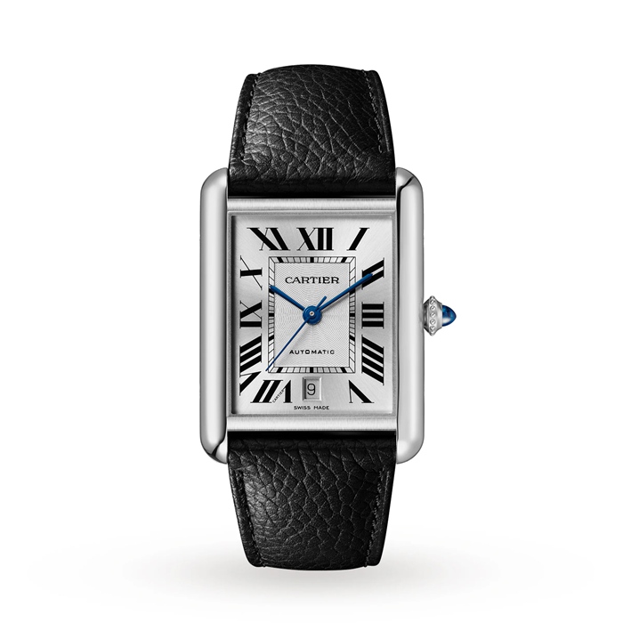 Cartier Tank Must Modello Extra-Large Movimento automatico Acciaio Pelle WSTA0040
