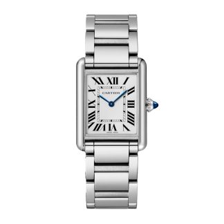 Cartier Tank Must Watch Modello grande Movimento SolarBeat™ fotovoltaico Cassa in acciaio WSTA0092