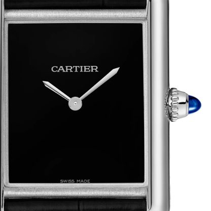 Cartier Tank Must Watch Modello grande Movimento al quarzo Acciaio WSTA0108 - immagine 5