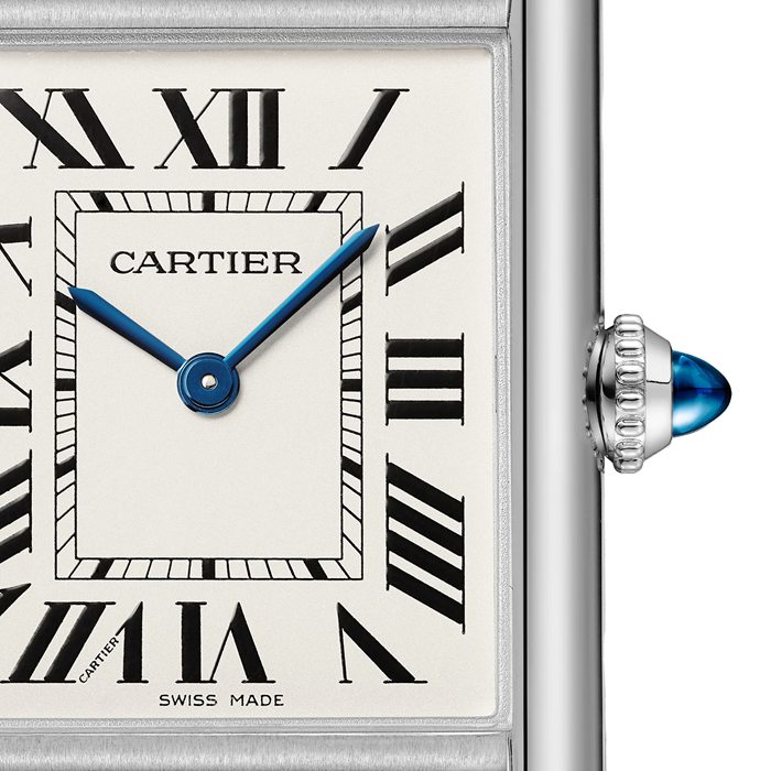 Cartier Tank Must Watch Modello grande Movimento al quarzo Cassa in acciaio WSTA0106 - immagine 2