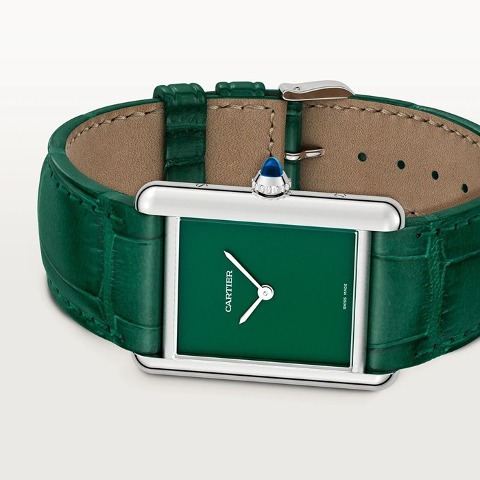 Cartier Tank Must Watch Modello grande Movimento al quarzo Cassa in acciaio WSTA0115 - immagine 4