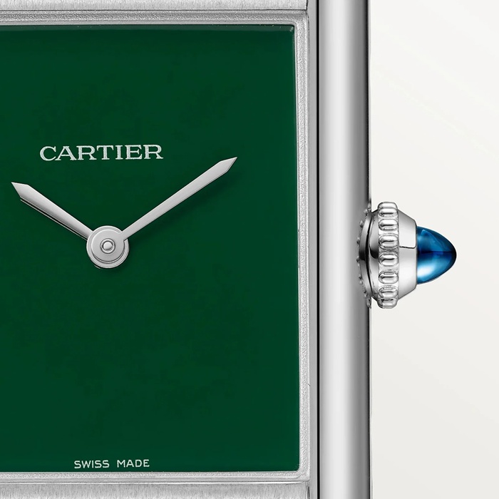Cartier Tank Must Watch Modello grande Movimento al quarzo Cassa in acciaio WSTA0115 - immagine 5