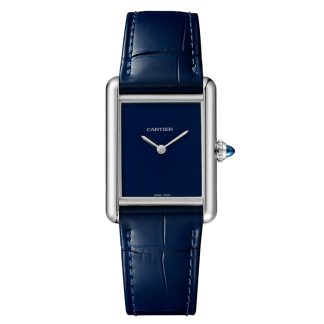 Cartier Tank Must Watch Modello grande Movimento al quarzo ad alta autonomia Cassa in acciaio WSTA0114