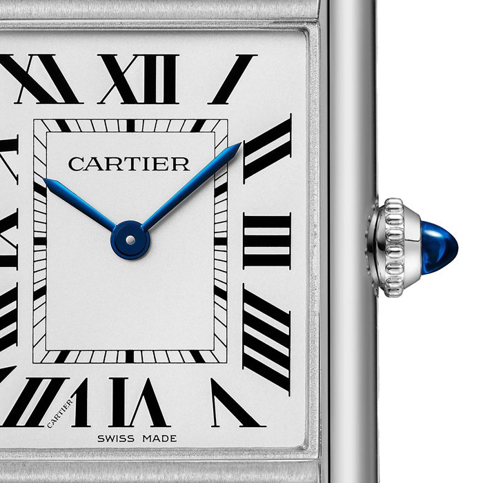 Cartier Tank Must Watch Modello grande SolarBeat Movimento fotovoltaico Cassa in acciaio WSTA0120 - immagine 2