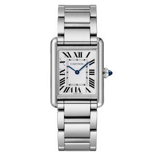Cartier Tank Must Watch Modello grande SolarBeat Movimento fotovoltaico Cassa in acciaio WSTA0122