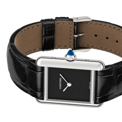 Cartier Tank Must Watch Modello piccolo Movimento al quarzo Cassa in acciaio WSTA0071 - immagine 4