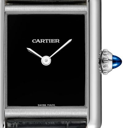 Cartier Tank Must Watch Modello piccolo Movimento al quarzo Cassa in acciaio WSTA0071 - immagine 5