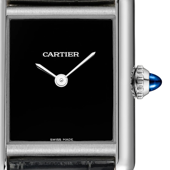 Cartier Tank Must Watch Modello piccolo Movimento al quarzo Cassa in acciaio WSTA0071 - immagine 5